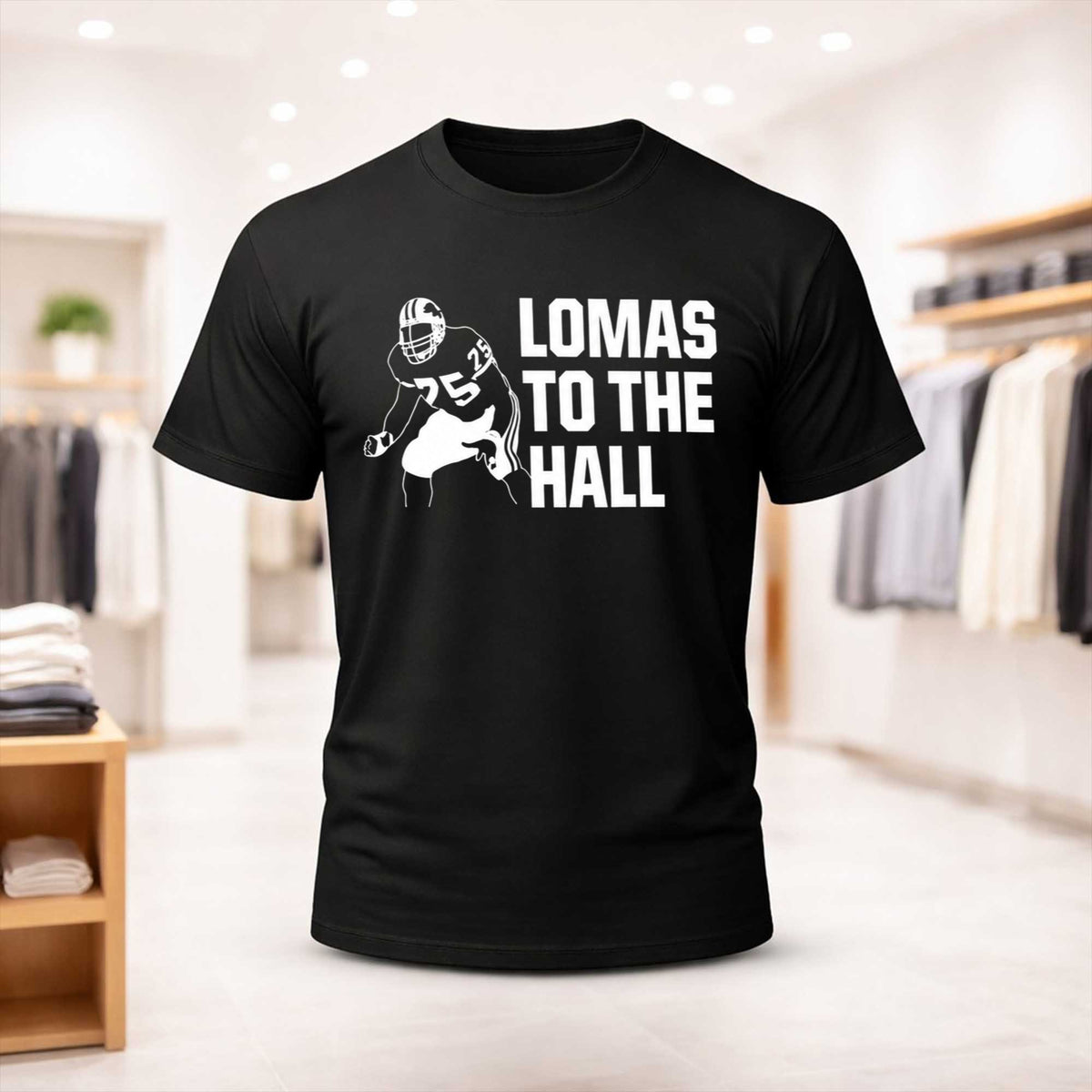 Detroit Lions Lomas To The Hall T-Shirt Detroit Lions Merch Gifts For One Pride