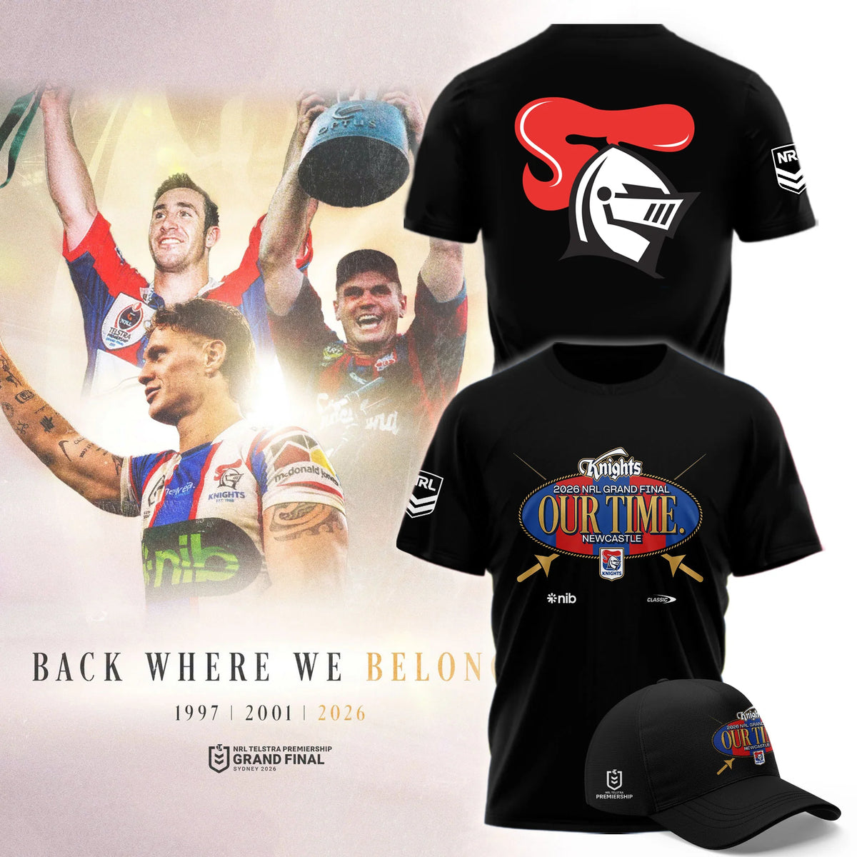 Newcastle Knights Merch NRL 2026 Grand Final T-Shirt Gifts Ideas For Rugby Players