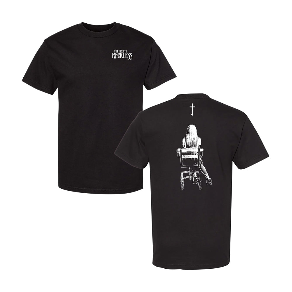 Fearless Records Store Merch The Pretty Reckless Dear God Stencil Black Shirt Gifts For Fans