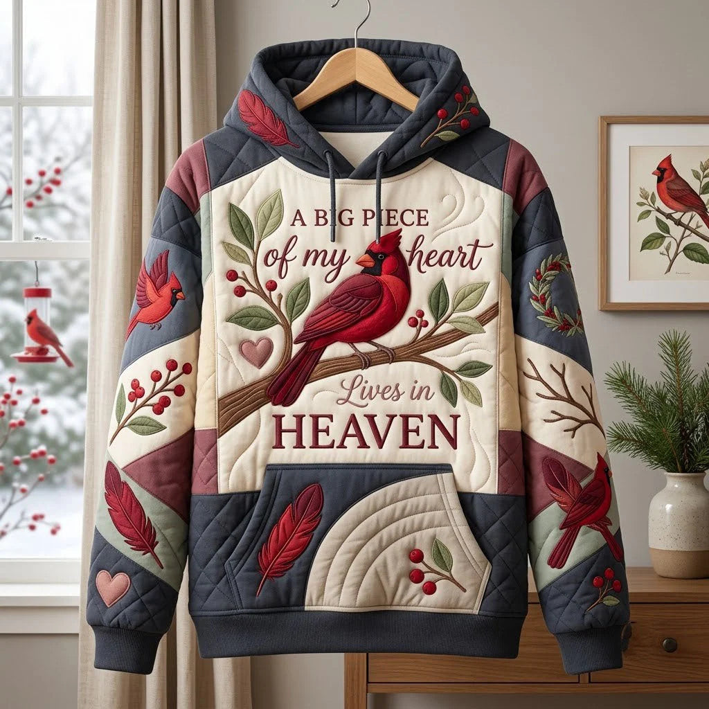 Big Piece Of My Heart Cardinals Hoodie Xmas Apparel Christmas Gift Ideas