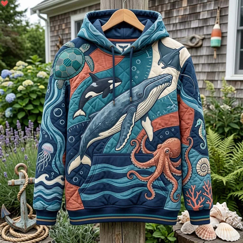 The Deepwater Migration Archive Hoodie Marine Life Clothing Gift For Her