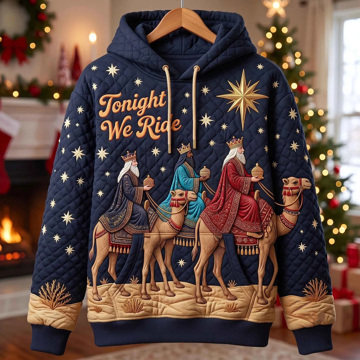 Tonight We Ride Christian Holiday Hoodie Jesus Apparel Unique Xmas Gift For Mom