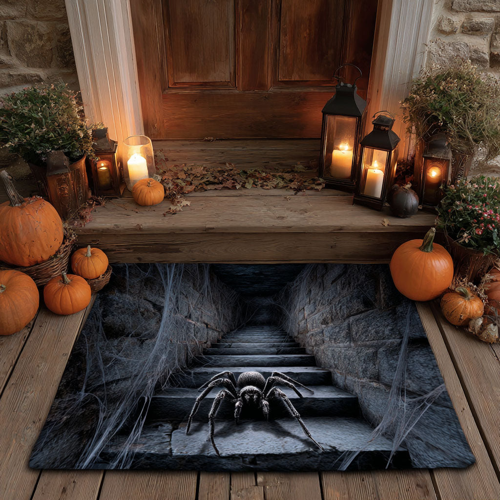 Arachnid Terror Doormat Halloween Front Door Decor Halloween Gifts For Husband