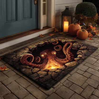 Abyss Octopus Doormat Halloween Front Door Decor Halloween Gifts For Octopus Lovers