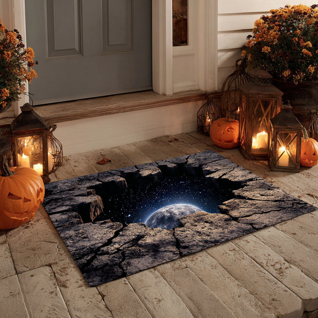 Cosmic Rift Halloween Doormat Halloween Home Decor Gifts Ideas For Cosmic Lovers