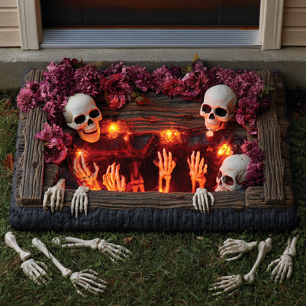 Burning Beneath Halloween Doormat Halloween Decor Ideas Best Gifts For Wife