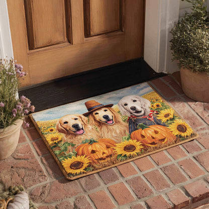 Field Golden Retriever Halloween Doormat Entry Way Ideas Halloween Gifts For Retriever Lovers