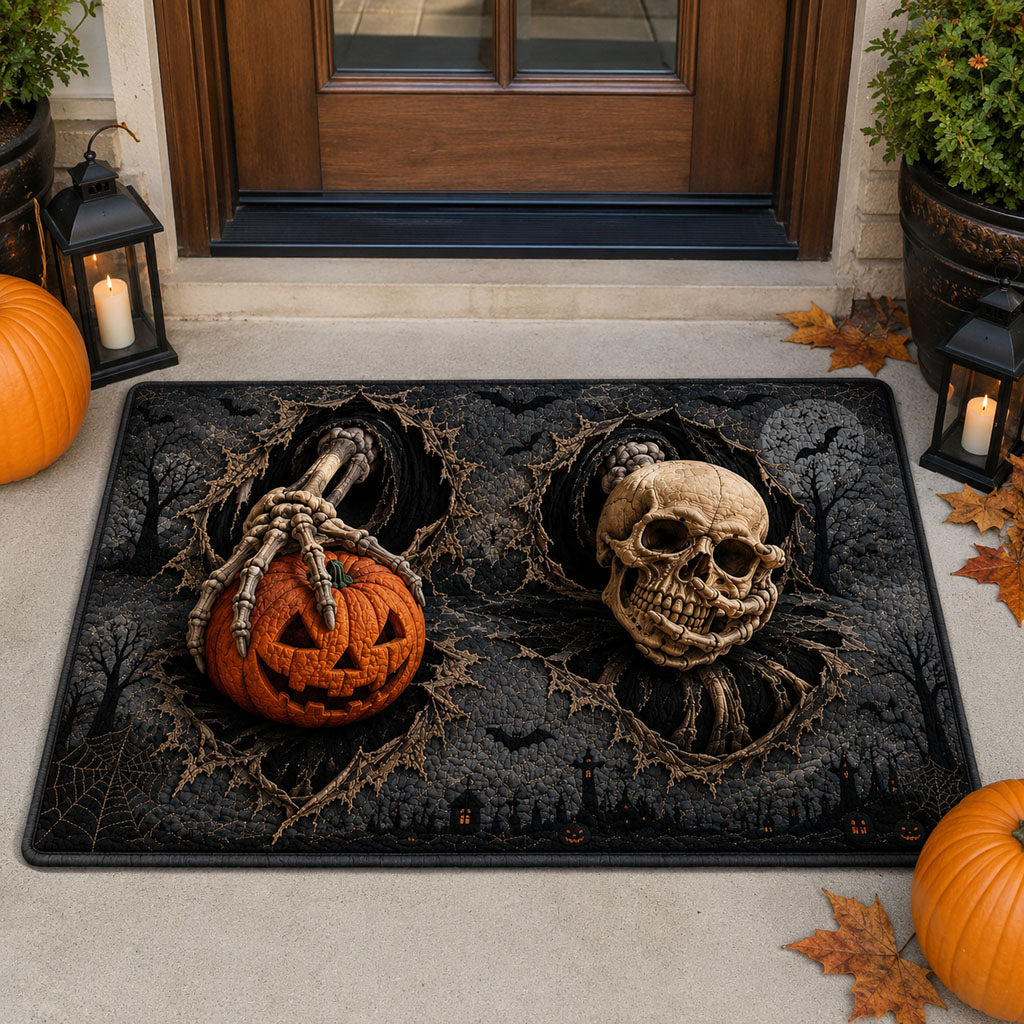 Skull Harvest Welcome Halloween Doormat Halloween Decor Ideas Gifts For Husband