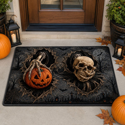 Skull Harvest Welcome Halloween Doormat Halloween Decor Ideas Gifts For Husband