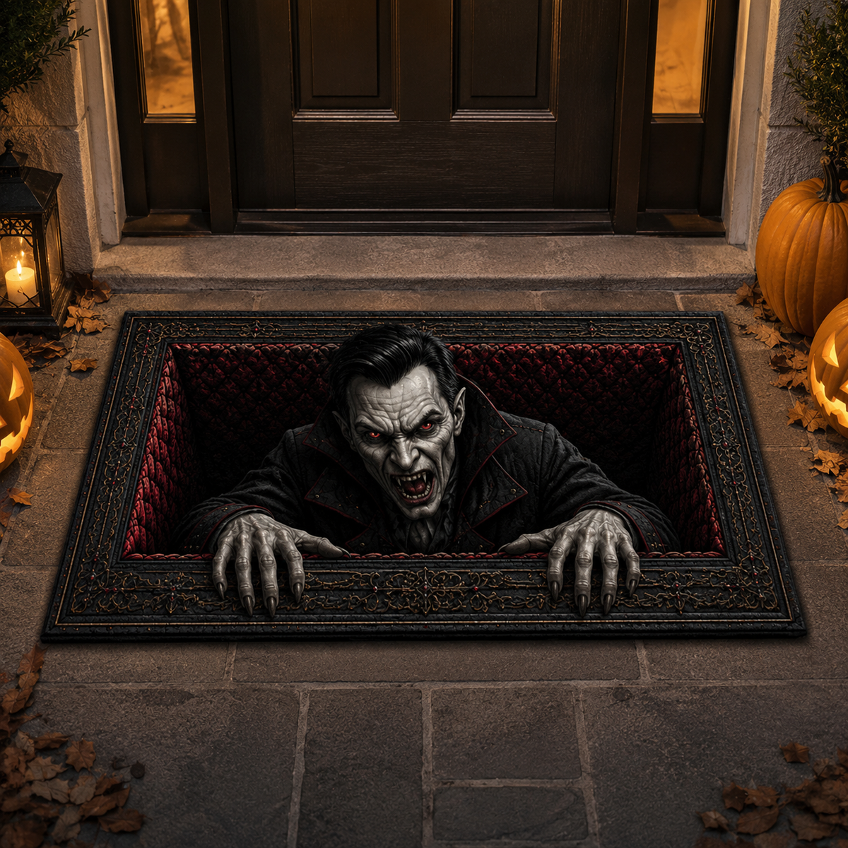 Vampire Vault Halloween Doormat Cool Halloween Decor Gifts For Vampire Lovers