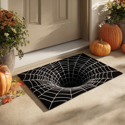 Spiderfall Graphic Doormat Halloween Decor Unique Gifts For Spider Lovers