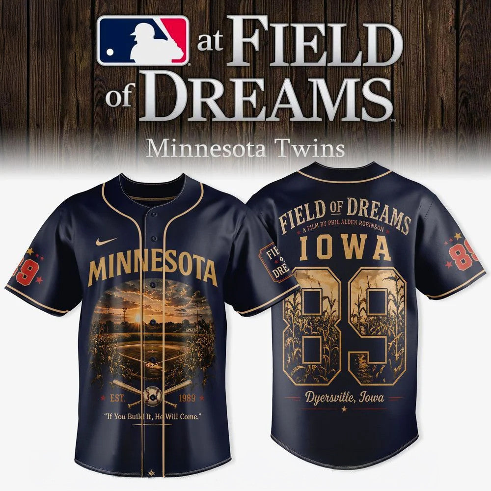 Field Of Dreams x Minnesota Twins Jersey Unique Present For Baseball Lovers - Foxy23shop