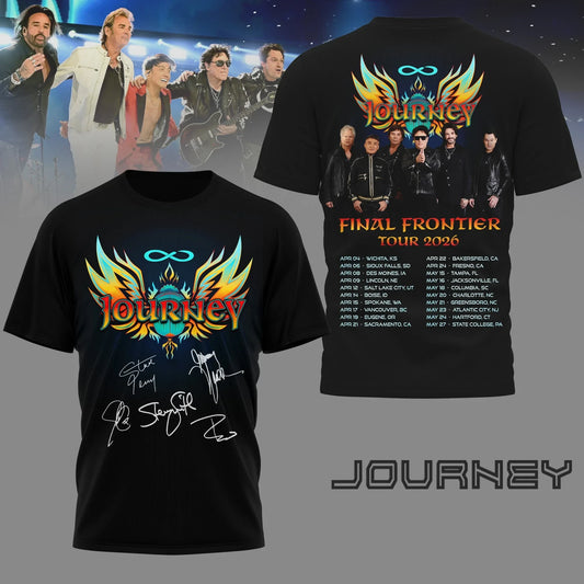 Journey Merch Final Frontier 2026 Tour T-Shirt Best Gift For Journey Fans - Foxy23shop