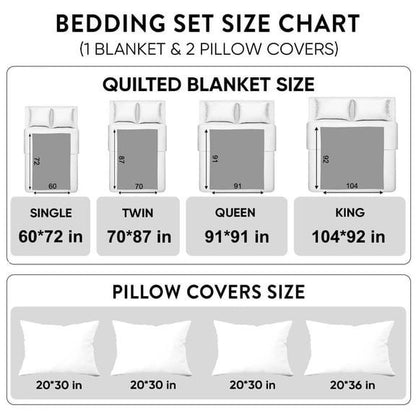 Sunflower Quilted Bedding Set Durable & Long-lasting - Foxy23shop