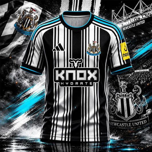 Newcastle United Fc 2026 27 Knox Hydrate Home Kit Jersey Newcastle United F.C. Merch Fan Gears - Foxy23shop