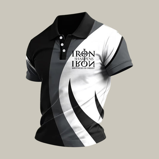 Iron Sharpens Brothers In Christ Polo Shirt God Is Good Shirt Best Gift For Christians - Foxy23shop