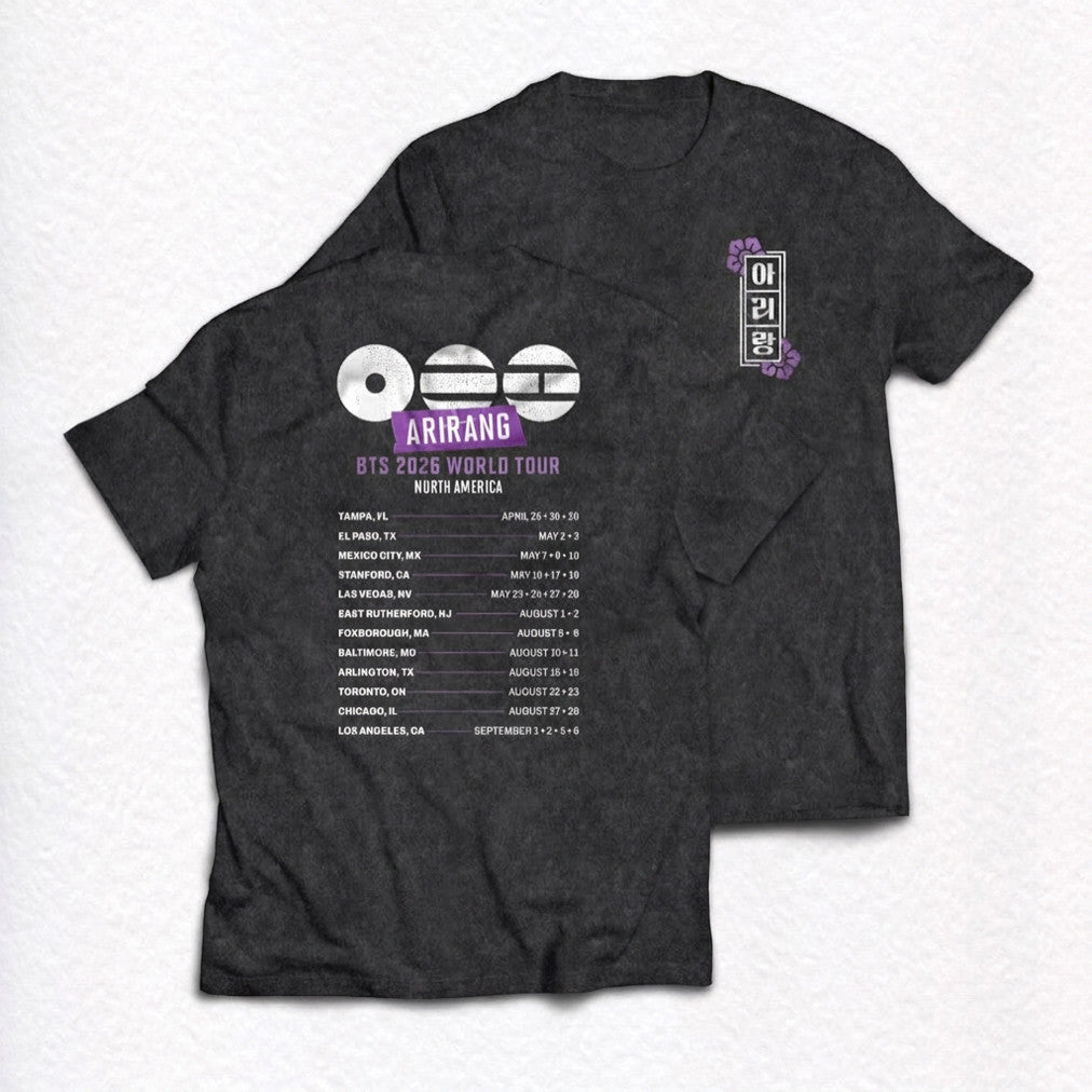 BTS World Tour Arirang Dates T-Shirt Best BTS Merch Unique Gift For Army - Foxy23shop