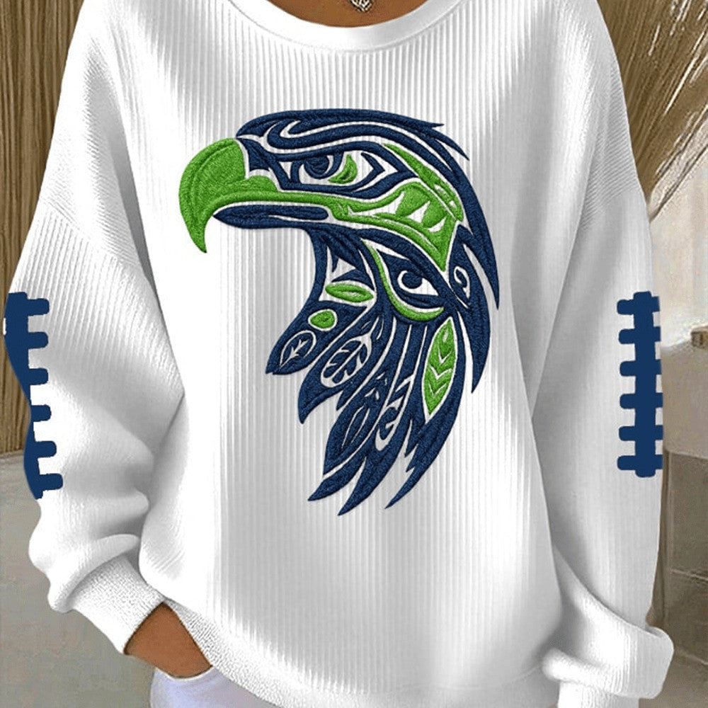 Seattle Seahawks Merch Seahawk Mascot Sweatshirt Game Day Apparel Gift Ideas For Fans - Foxy23shop