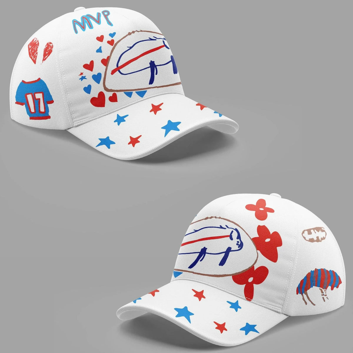 Buffalo Bills 2026 Billustration Hat Buffalo Bills Baseball Cap Football Lover Gift - Foxy23shop