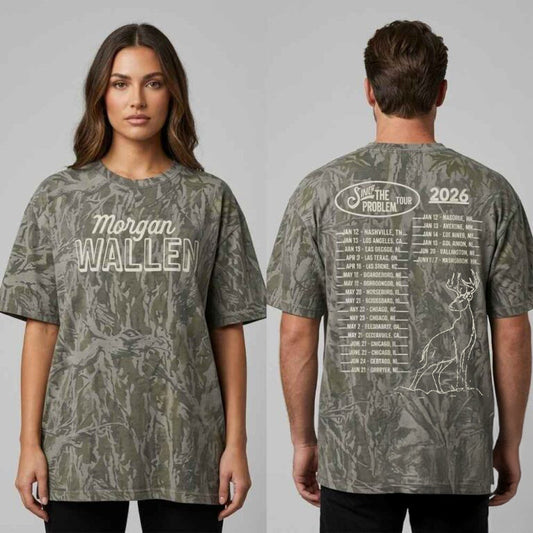 Morgan Wallen Still The Problem Tour 2026 At US Bank Stadium Minneapolis On Apirl 10 2026 Merchandise Realtree Camo Tour Dates Unisex T-Shirt - Foxy23shop