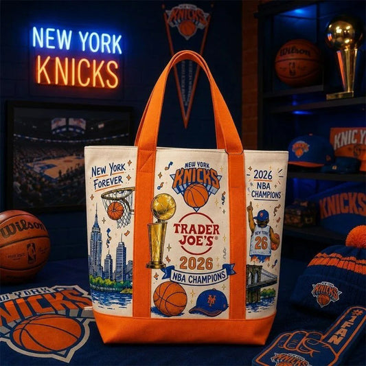 New York Knicks Trader Joe_s 2026 Tote Bag New York Knicks Accesories Best Fan Gift Ideas - Foxy23shop