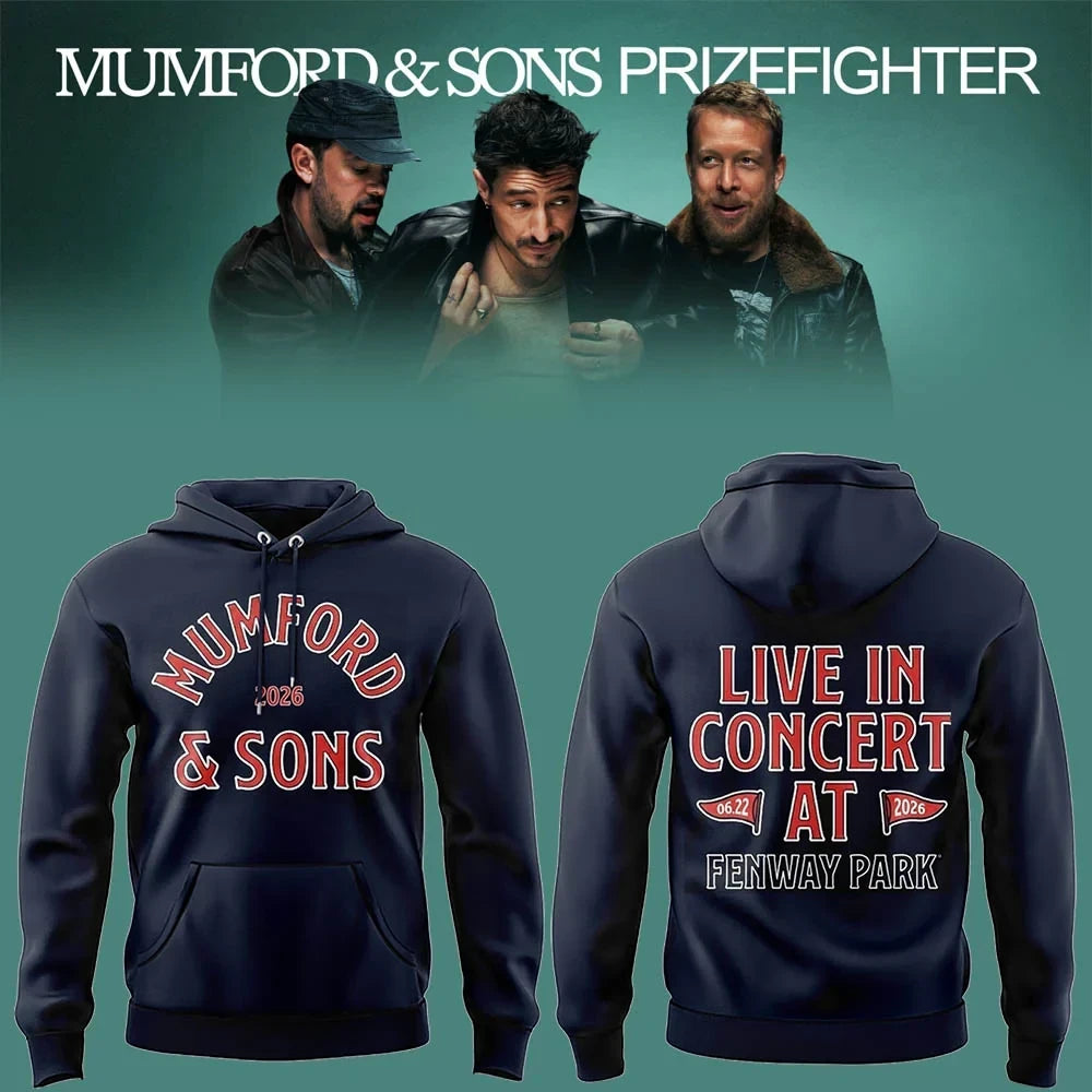 Mumford And Sons Prizefighter Tour 2026 Hoodie Mumford And Sons Fenway Merch Fan Gifts - Foxy23shop