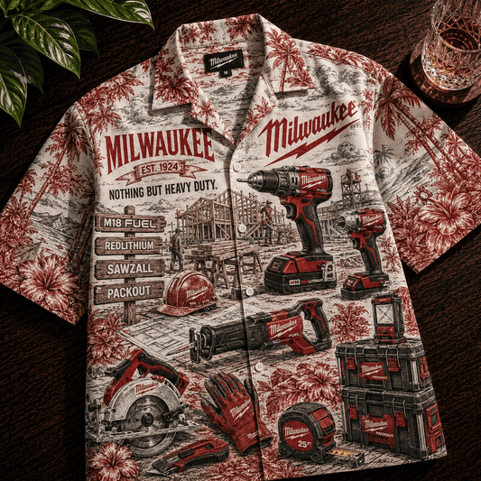 Milwaukee Nothing But Heavy Duty Hawaiian Shirt Milwaukee Aloha Shirt Gift For Fans - Foxy23shop