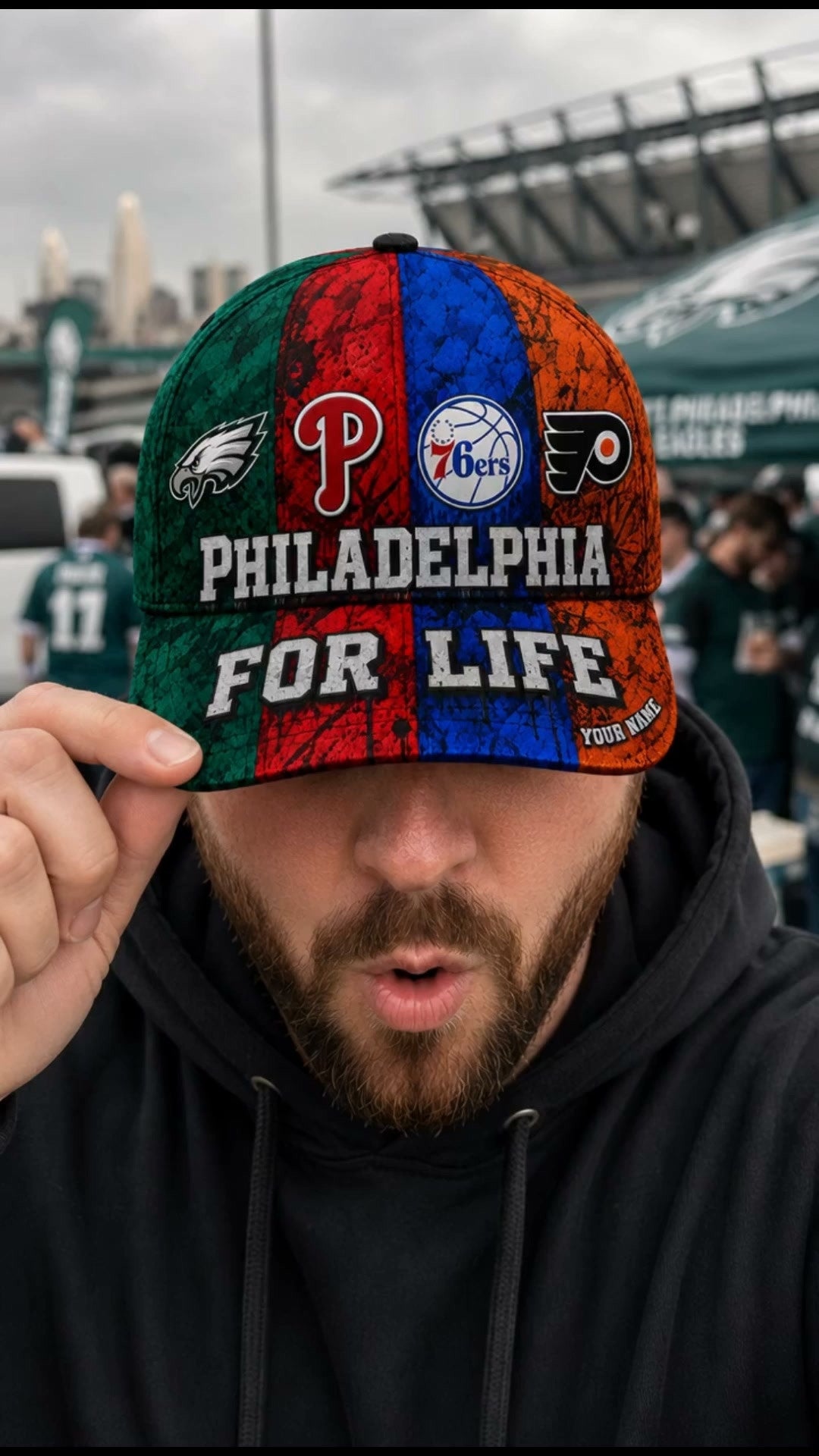Philadelphia For Life Sports Team Hat Sports Fan Baseball Cap Unique Gift For Boyfriend - Foxy23shop