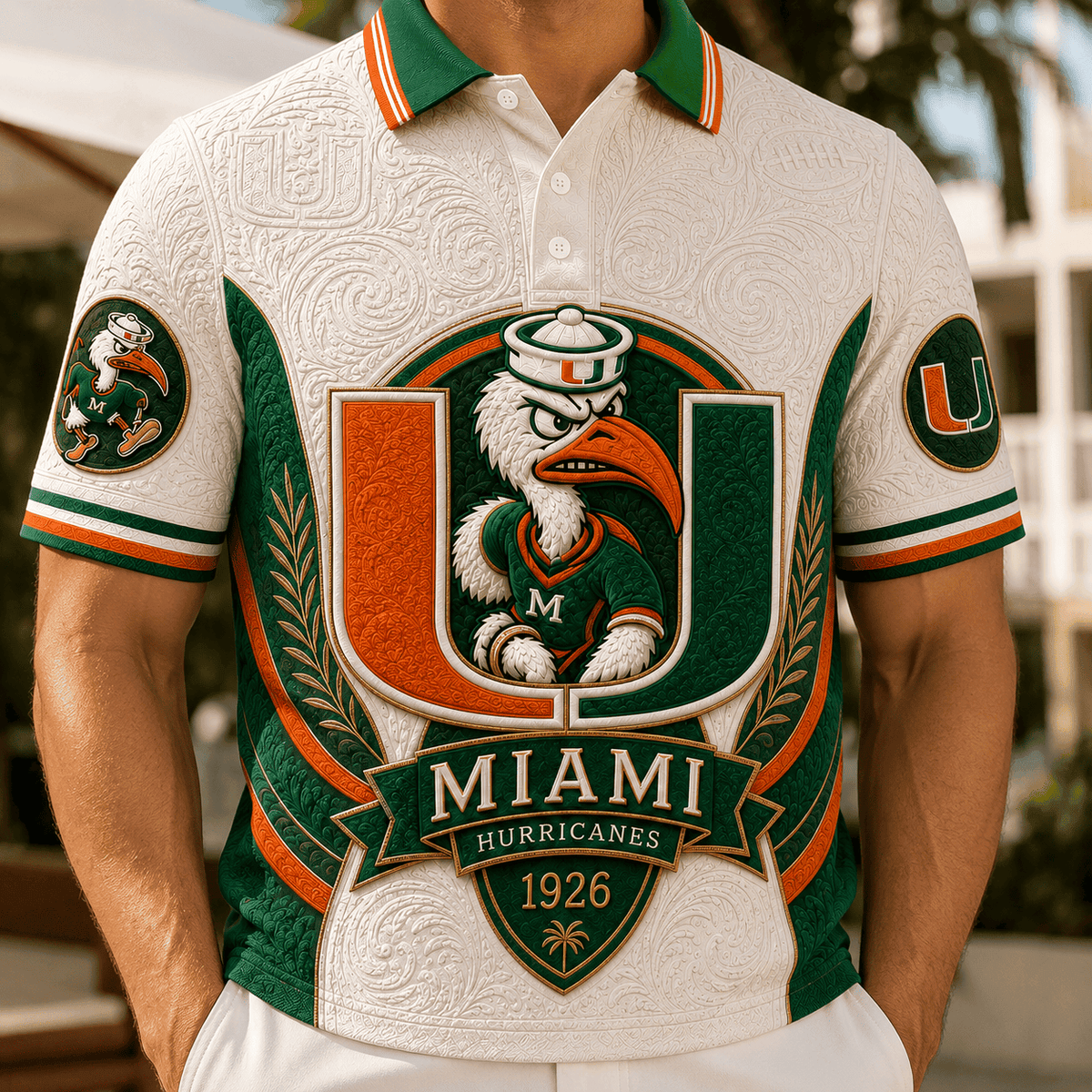 Miami Hurricanes Est 1926 Polo Shirt Miami Hurricanes Merch Gift For College Sport Fans - Foxy23shop
