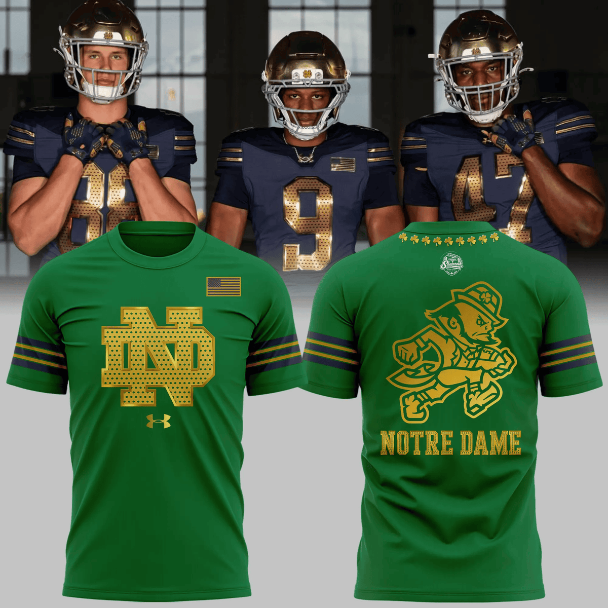 Notre Dame Fighting Irish Merch 2026 Shamrock Series Shirt Birthday Gift For Brother - Foxy23shop
