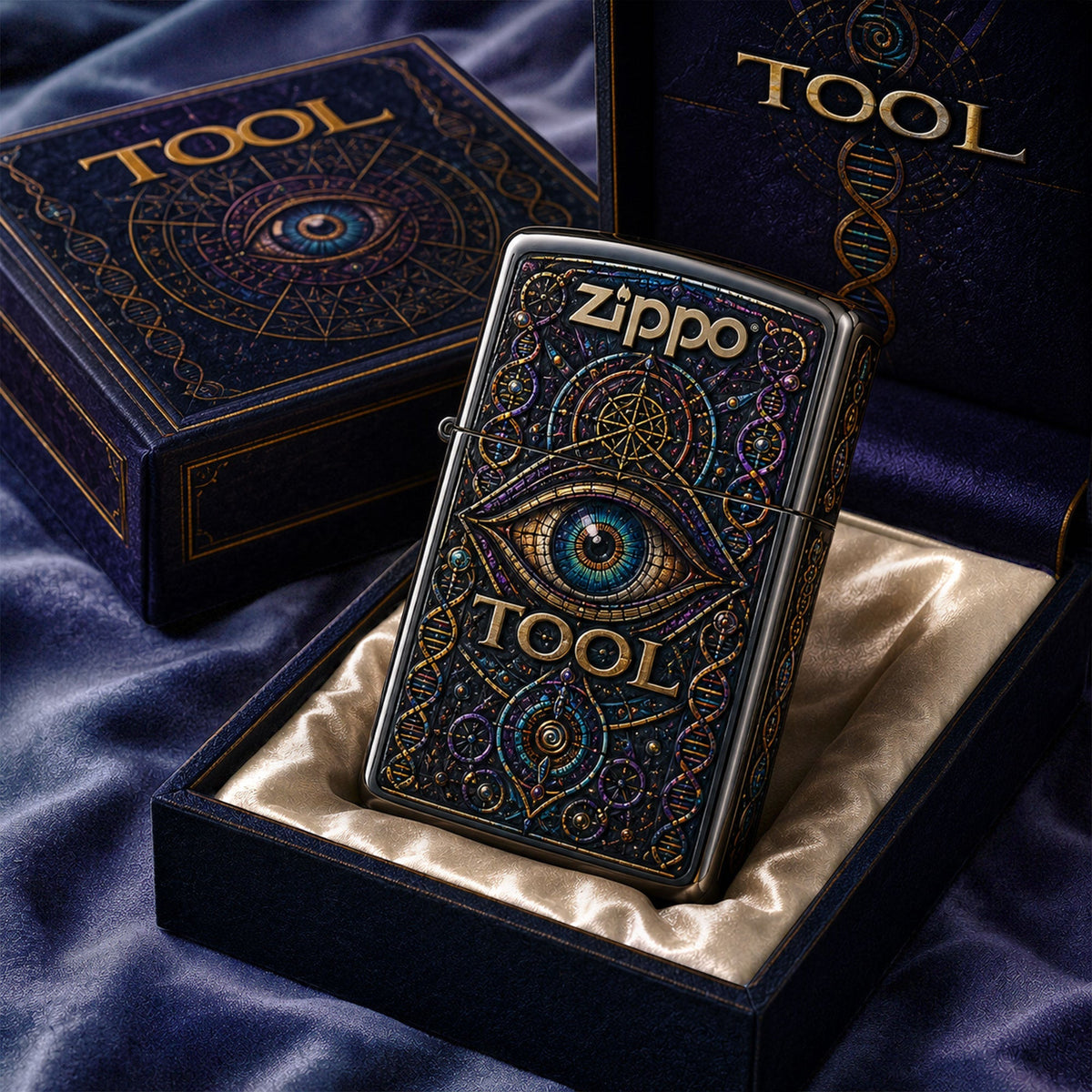 Tool Band Lateralus Eye Progressive Rock Lighter Case Tool Band Merch Gift For Him - Foxy23shop