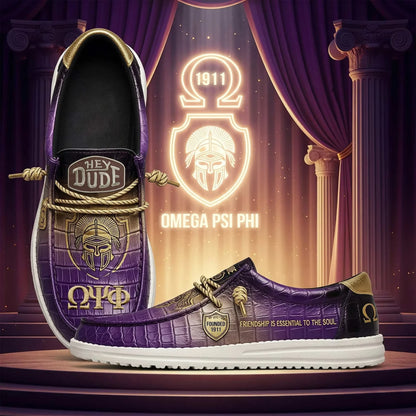 Omega Psi Phi Fraternity Sneakers 1911 Omega Merch Unique Gift For Him - Foxy23shop