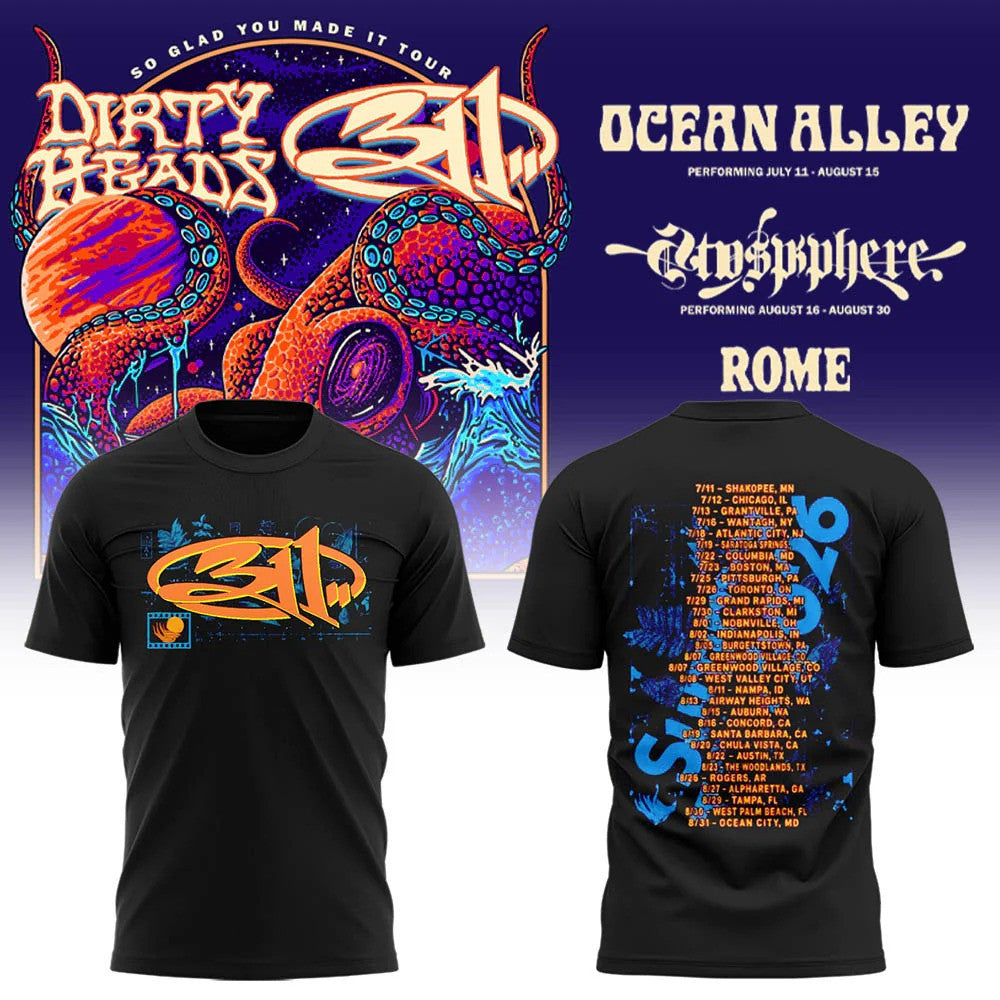 311 Merch So Glad You Made It Tour 2026 Shirt 311 Clothes Music Fan Gears - Foxy23shop