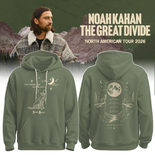 Noah Kahan Merch The Great Divide North American Tour 2026 Hoodie Great Gift For Music Lovers - Foxy23shop