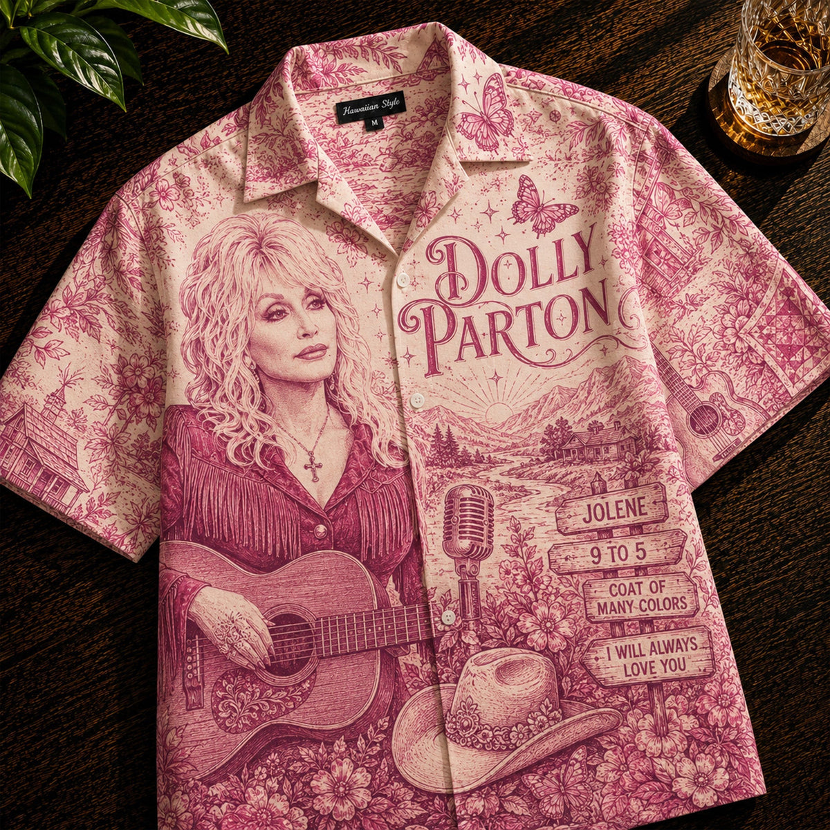Dolly Parton Country Music Queen Retro Hawaiian Shirt Dolly Parton Aloha Shirt Gift For Fans - Foxy23shop