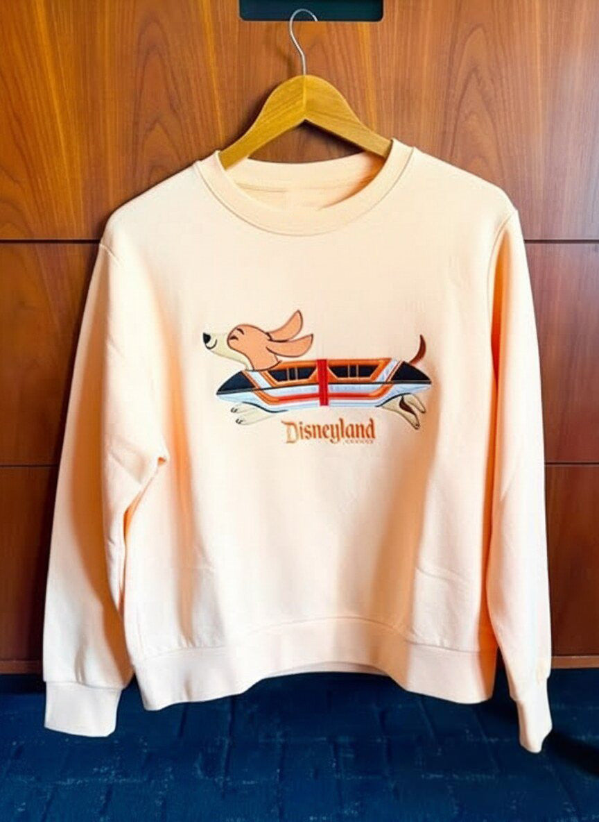 Disney Dachshund Monorail Sweatshirt Unique Present For Dachshund Lovers - Foxy23shop