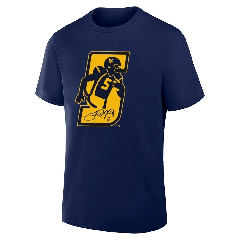 Pat White West Virginia Mountaineers 5 T-Shirt Pat White Merch Football Fans Gifts - Foxy23shop