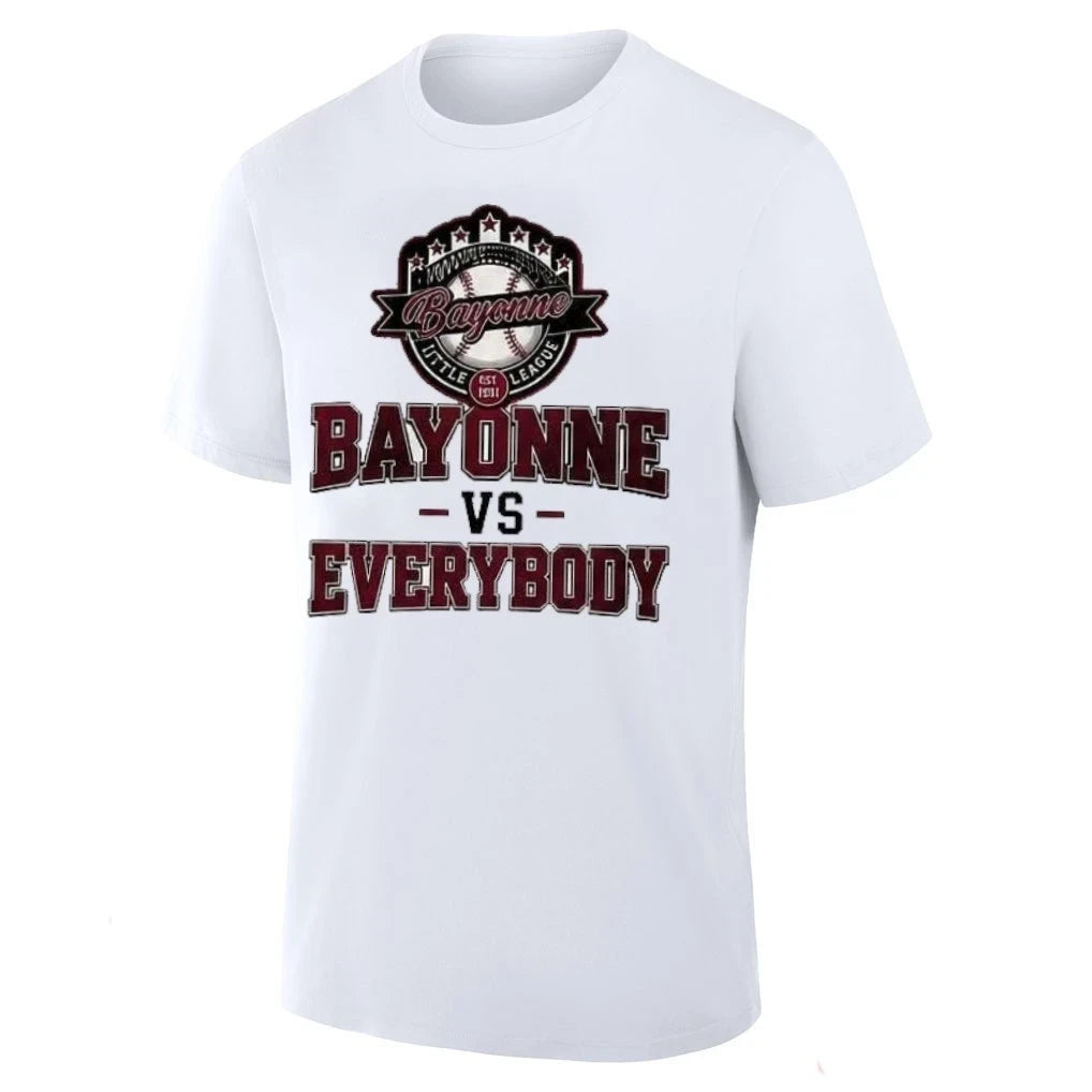 Bayonne Vs Everybody T-Shirt Bayonne Little League Baseball Graphic Tee Gift For Fans - Foxy23shop