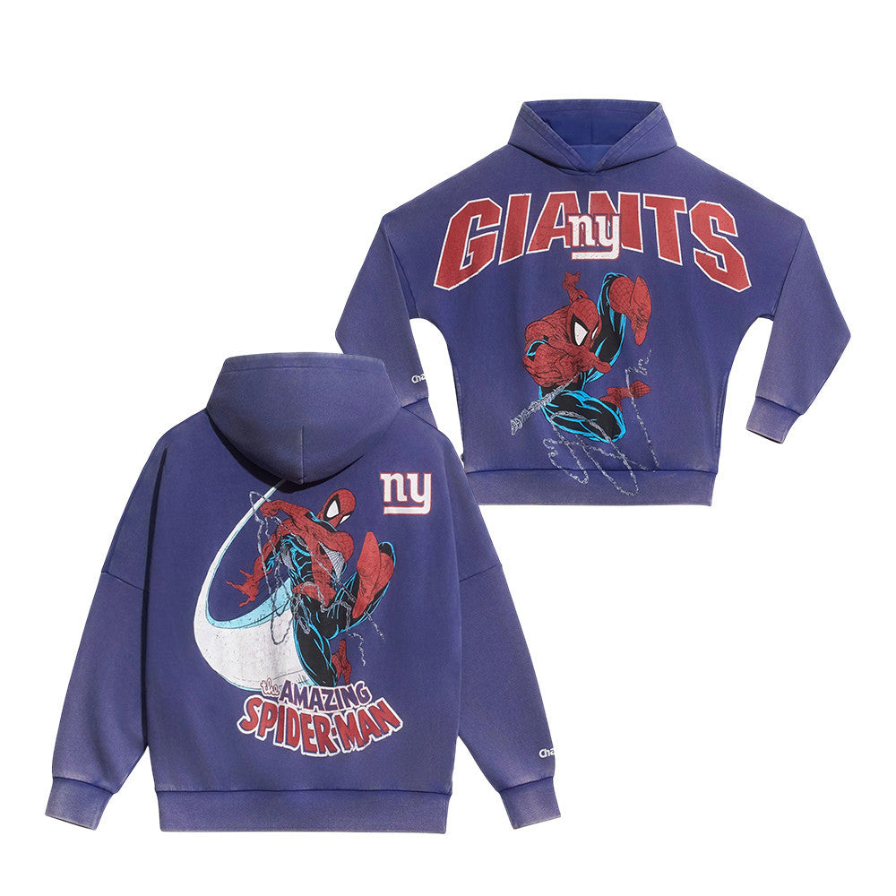 New York Giants x Spider Man Graphic Hoodie New York Giants Gears Best Gifts For Brothers - Foxy23shop