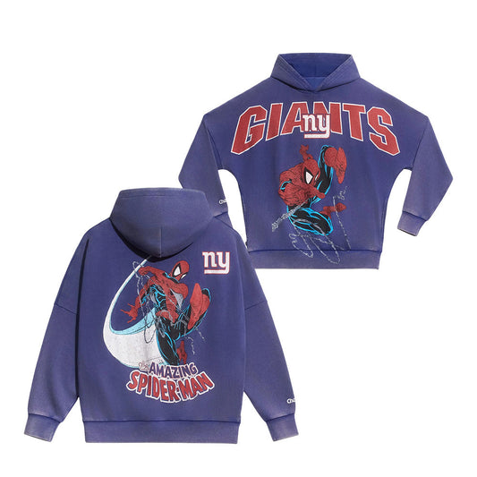 New York Giants x Spider Man Graphic Hoodie New York Giants Gears Best Gifts For Brothers - Foxy23shop