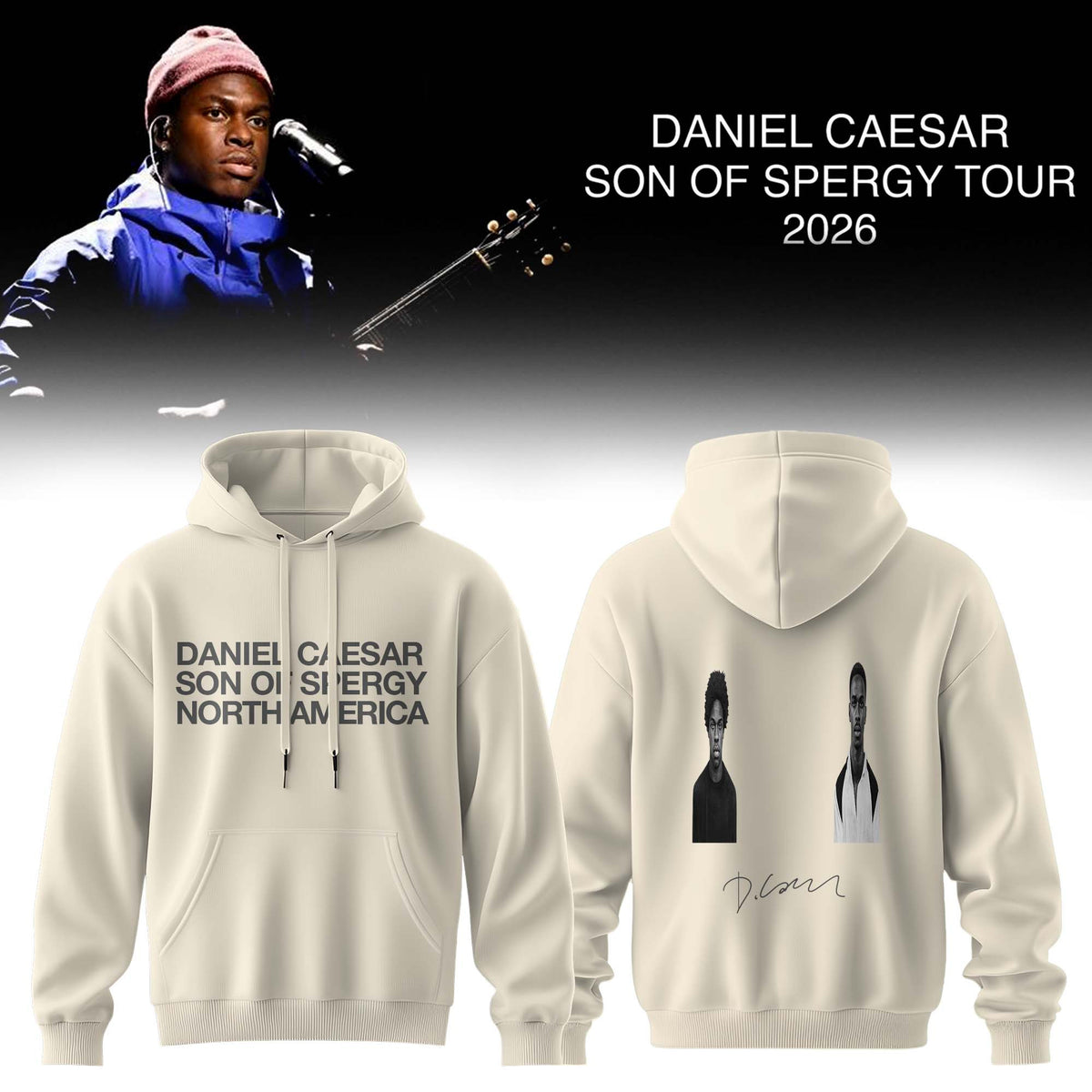 Daniel Caesar Merch Son Of Spergy North American Tour Hoodie Best Music Fan Gift Idea - Foxy23shop