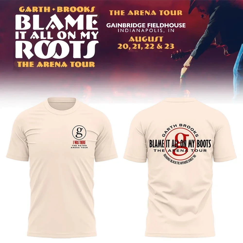 Garth Brooks Merch Blame It On My Roots 2026 Arena Tour Shirt Garth Brooks Clothes - Foxy23shop