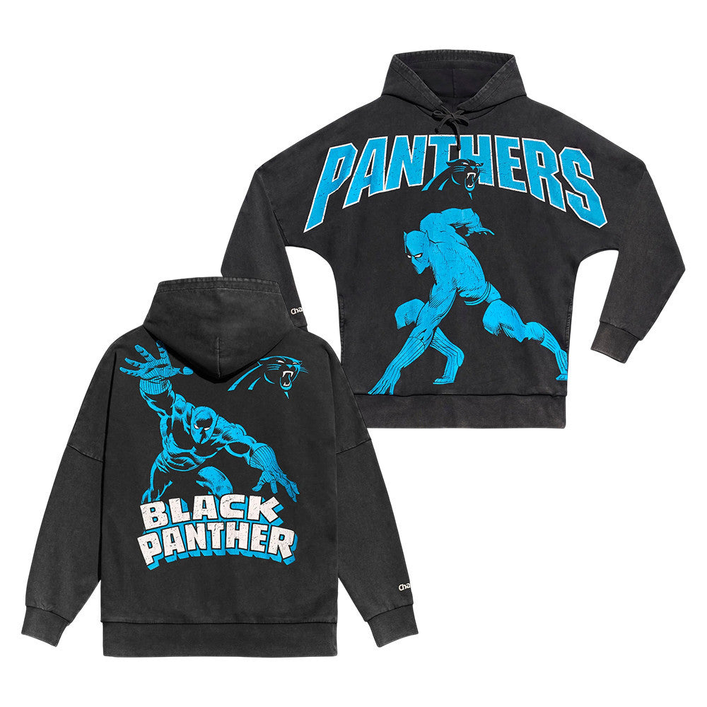 Carolina Panthers x Black Panther Graphic Hoodie Best Gifts For Black Panther Lovers - Foxy23shop