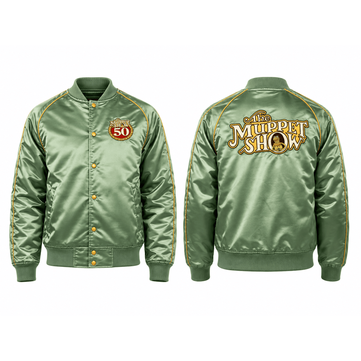 D23 Fanniversary Frenzy Merchandise Collections The Muppet Show Bomber Jacket Streetwear Apparel - Foxy23shop