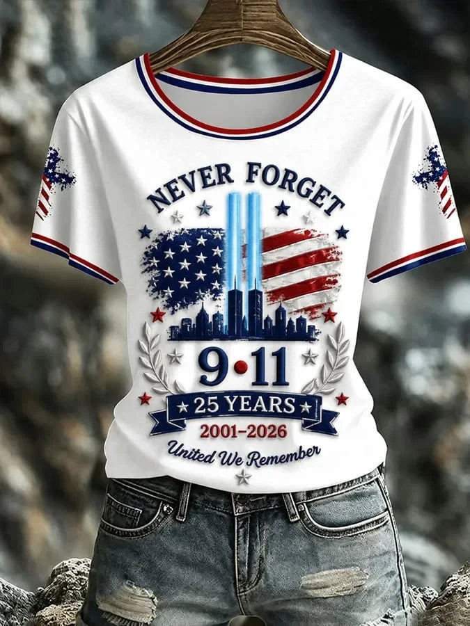 911 25th Anniversary We Will Never Forget T-Shirt 911 Clothes Gift For Mother - Foxy23shop
