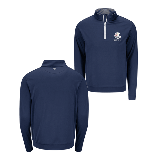 Peter Millar Ryder Cup Perth Quarter Zip Sweatshirt Ryder Cup 2027 Clothing Golf Gift For Dad - Foxy23shop