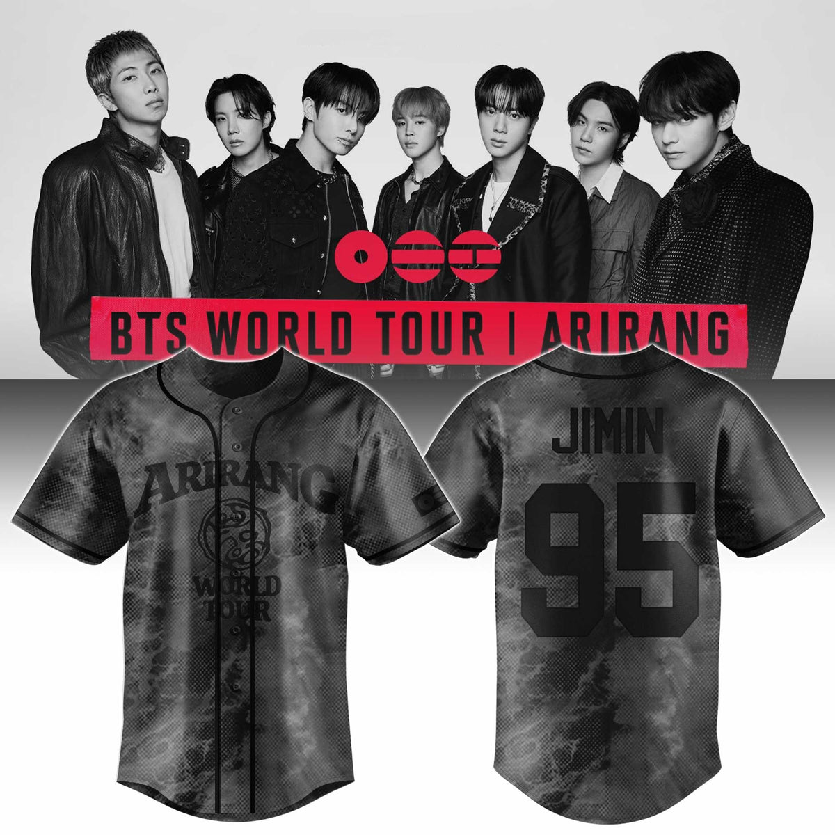 Jimin BTS Merch Arirang World Tour 2026 Jersey Best Present For Army - Foxy23shop
