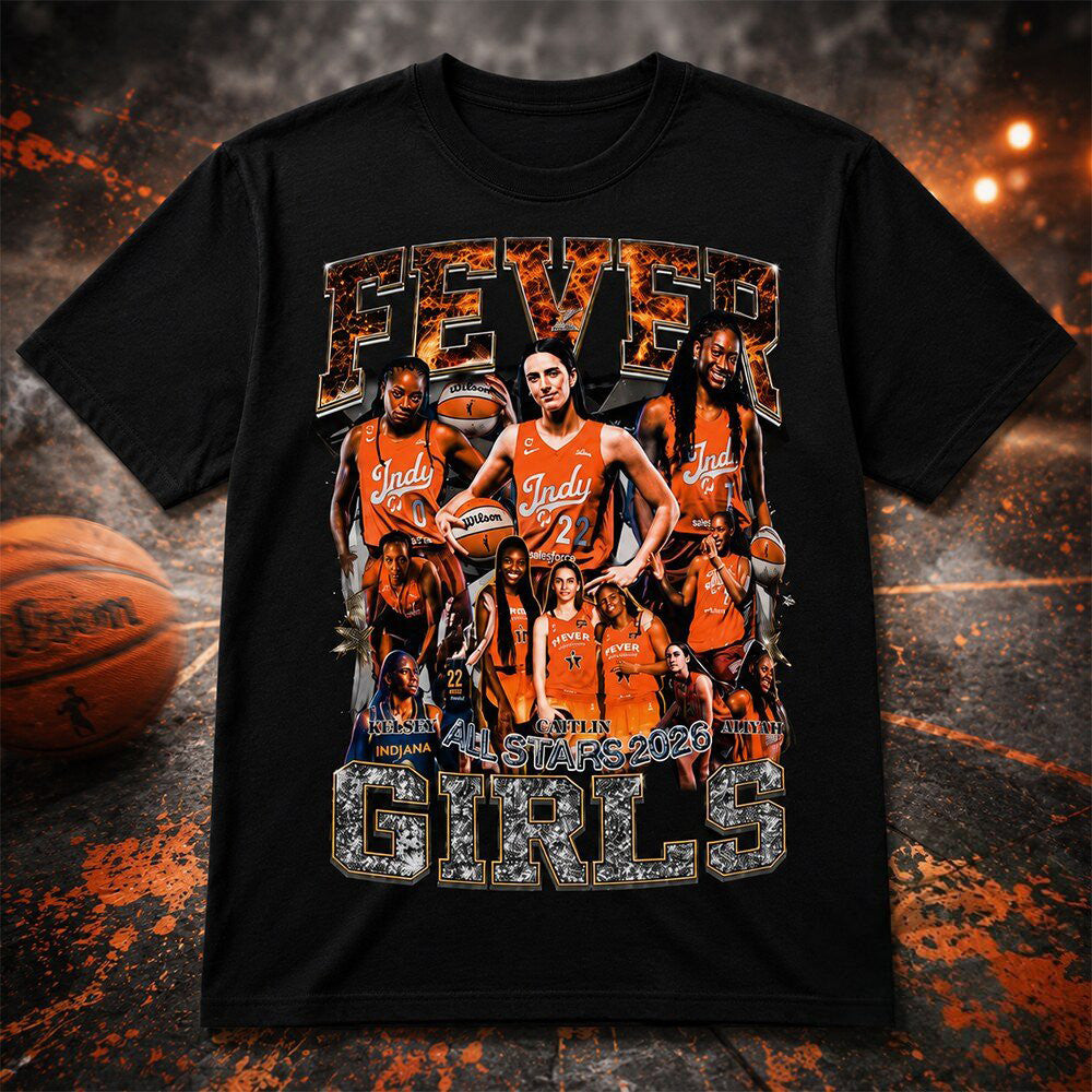 Indiana Fever Girls Shirt All Stars 2026 T-Shirt Indiana Fever Merch Basketball Gears - Foxy23shop