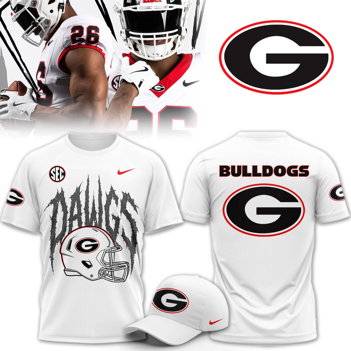 Georgia Bulldogs Whiteout Dress Code T-Shirt Georgia Bulldogs Merch Best Gifts For Football Lovers - Foxy23shop