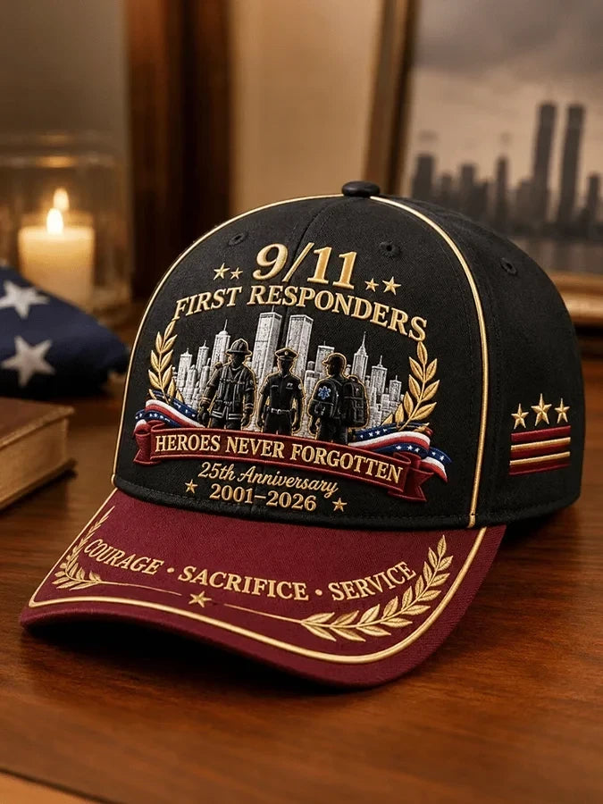 911 25th Anniversary We Will Never Forget Hat 9 11 2001 Baseball Cap Gift Ideas - Foxy23shop